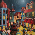 Puzzle - Art puzzle - Wieczorny pośpiech